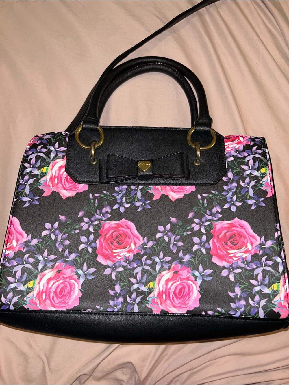 Gently Loved Betsey Johnson Floral Tote
